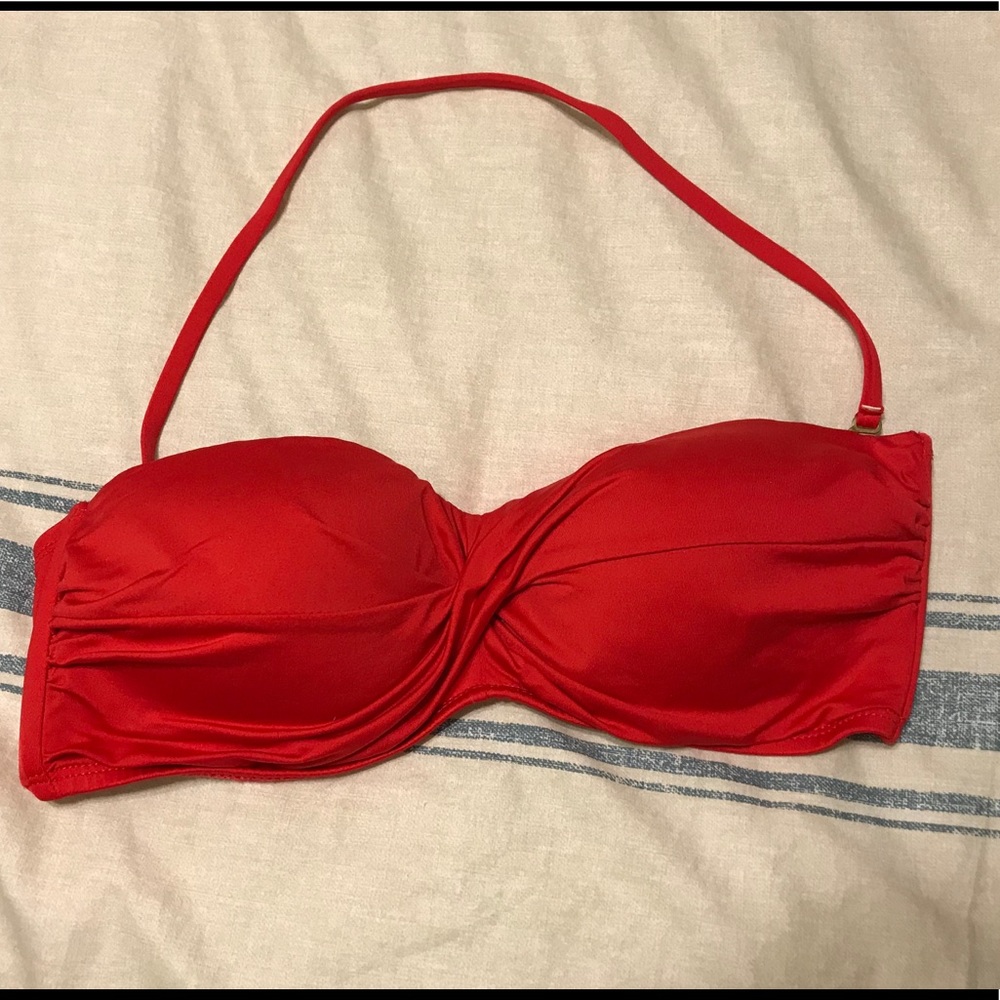 Red { Mossimo } Bandeau / Holter Bikini Top